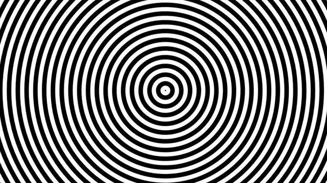 Hypnotic Concentric Circles Optical Illusion Background