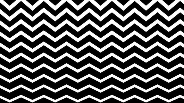 Seamless black and white zigzag pattern background
