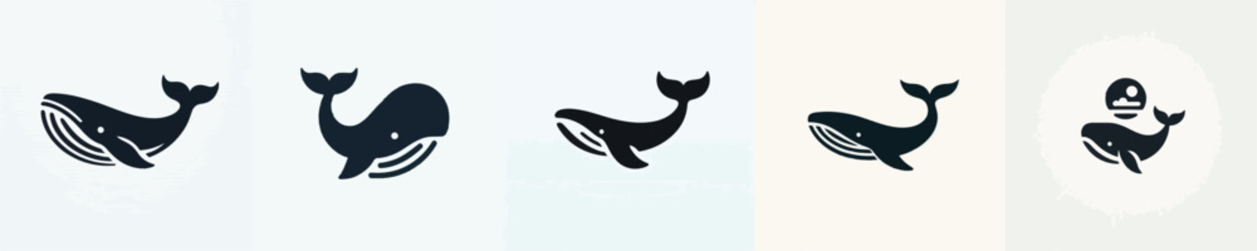 Whale Silhouette Vector Illustration