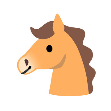 Horse Head Vector Illustration - Cute Horse Icon