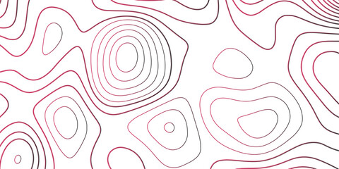 Abstract seamless pink vector floral pattern with a vintage swirl wave decoration. Topographic map background with geographic line. Topographic line contour map background. Abstract wavy topographic © Azadur
