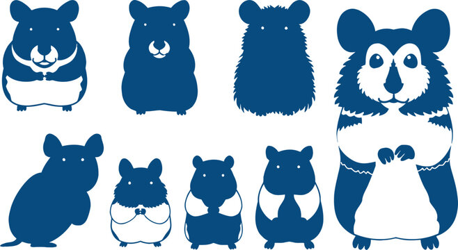 Stylized Lineup of Ferrets and Weasels