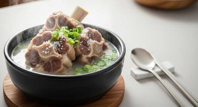 Korean Oxtail Soup Dish.