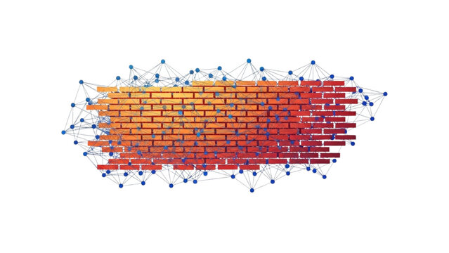 Digital Firewall Protection Network Concept Illustration
