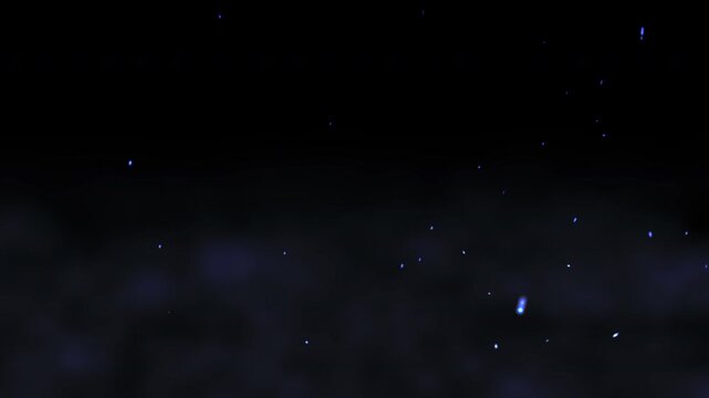 Modern cyberpunk blue sparks particles rising and smoke animation for tech videos overlay and mystical technology themed projects.