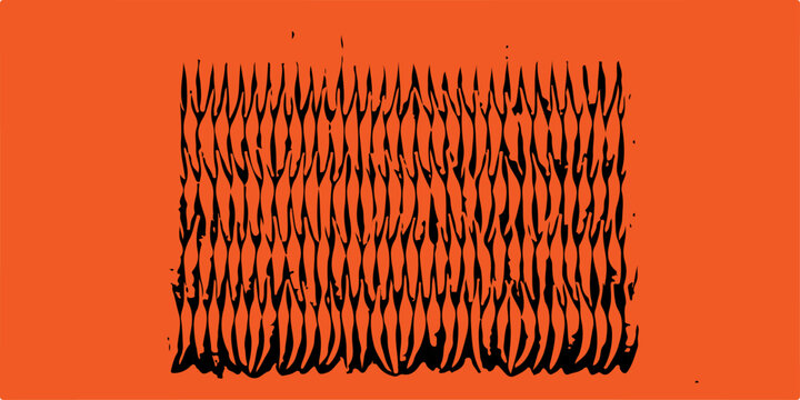 Abstract grunge background of old paper texture and fabric pattern featuring orange and brown textured lines for an artistic wallpaper backdrop