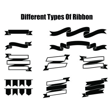 Elegant Ribbon Scroll Collection - Minimalist Vector Labels for Text and Branding