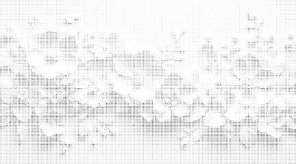 Fototapeta premium White flowers and leaves arrangement on transparent background with elegant floral design