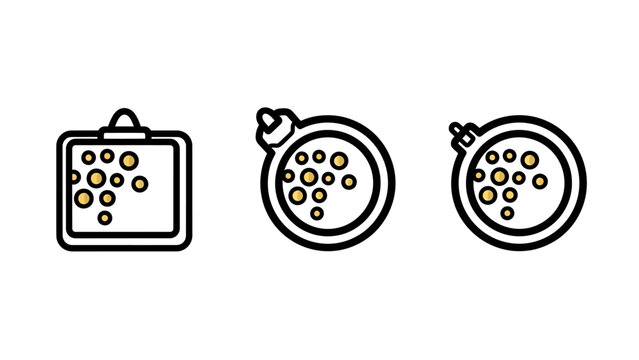 Icons representing data organization and sorting with organization information analysis processing management database documents elements categories clipboard collection grouping structure