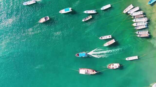 Aerial View of Taganga and Tayrona Coast &ndash; Cinematic Caribbean Nature near Santa Marta in Colombia