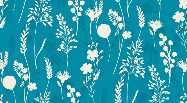 Zinc background with a Cream unique style flowers working seamless pattern digital all over design