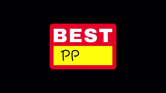 best price offer sale stickers labels animation alpha channel video footage