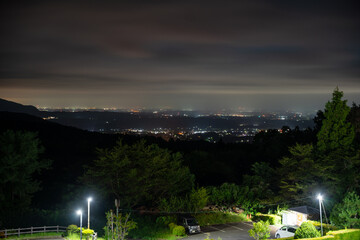 Fototapeta premium 山から見下ろす夜の街並み