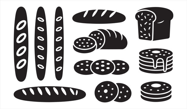 Fresh Bread and Pastry Illustration Collection