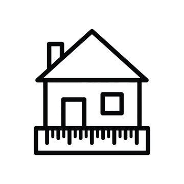 House with ruler icon
