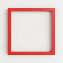 Obraz premium Red square frame with gradient border