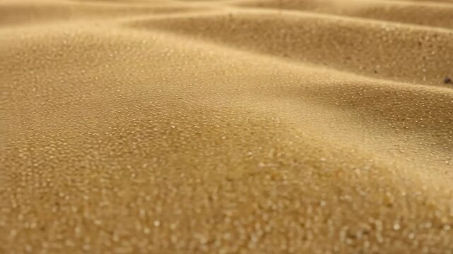 Textured sandy beach with dunes and ripples in nature Gold abstract background rays