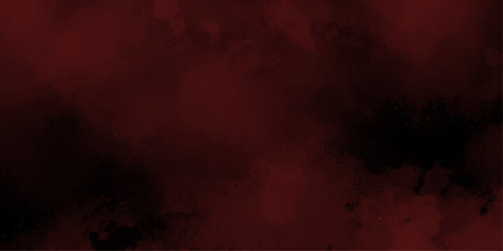 Abstract bloody grunge overlays fog isolated on black background. Red and black mix as a background of clouds and fog. Black and red wallpaper, decoration or design.