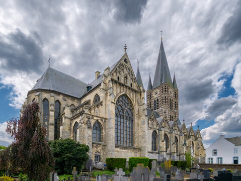 Kerkhof Abdijkerk in Thorn, Limburg province, The Netherlands