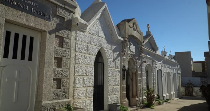 The Cimeti&egrave;re Marin de Bonifacio (Marine Cemetery of Bonifacio) in Corsica.