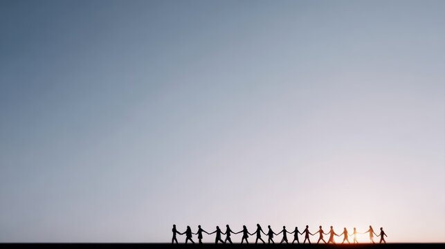 Unity teamwork collaboration concept, people connection