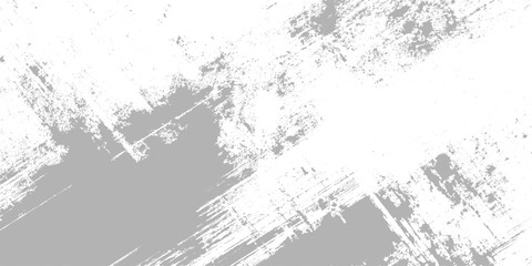 Fototapeta premium Grunge textured background with white and gray brush strokes and scratches for creative design and artistic projects