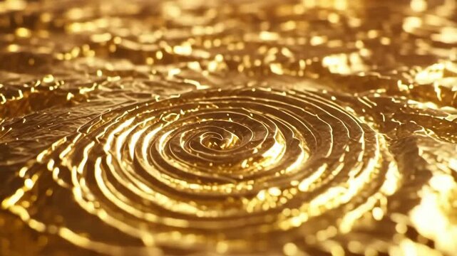 Abstract golden background with liquid ripples and waves Premium gold abstract background video