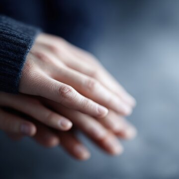 Stack of hands teamwork, unity collaboration concept