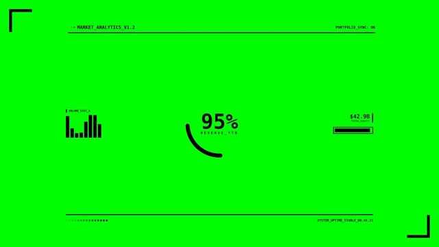 Engaging Motion Graphic Animation Showcasing Modern Data Dashboard with Dynamic Charts and Metrics Video