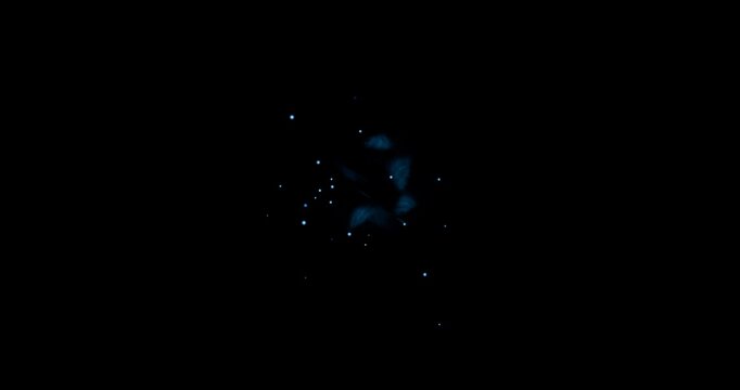 cold hit effect on black background