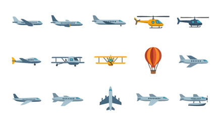Aircraft Collection: Jets, Helicopters, Biplanes, Seaplanes, Hot Air Balloon © MHM99