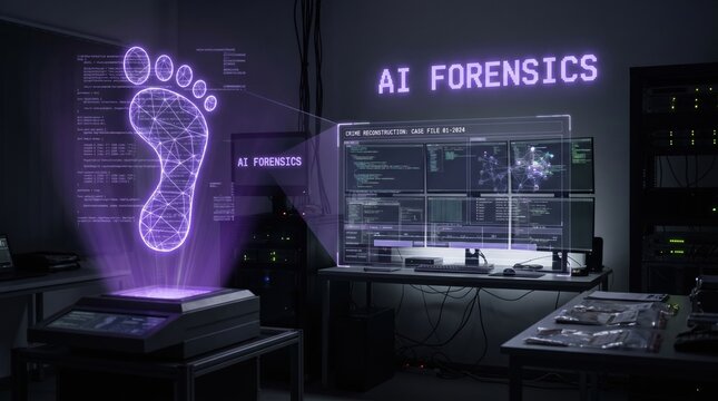 AI Forensics A Digital Footprint Analysis in a High-Tech Crime Lab