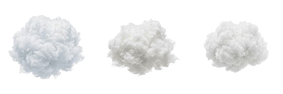 Soft white cotton wool cloud pile fluffy texture fibers medical cosmetic clean raw material