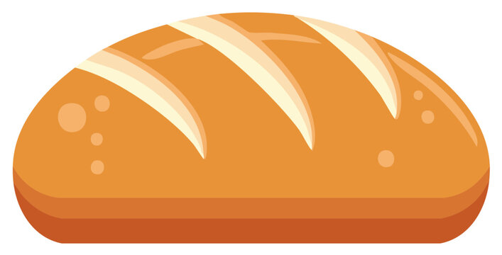 Loaf of bread food illustration carbohydrates baked goods