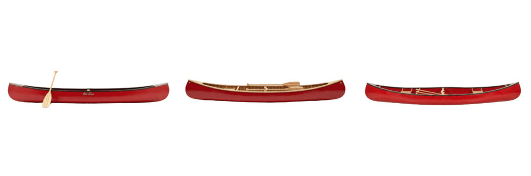 Long brown wooden canoe boat rowing water sports kayak outdoor adventure river lake transport