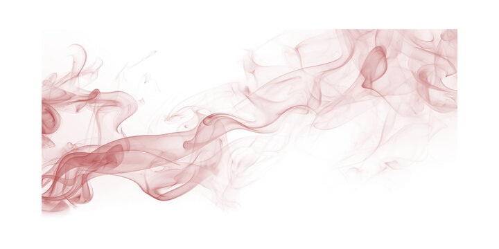 Dramatic dark red smoke wisps flowing across a black background to create a mysterious atmosphere with abstract textures
