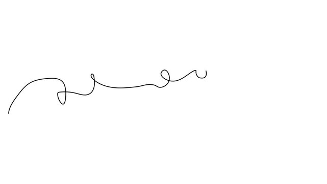 Continuous line drawing of a ribboned house key in editable stroke, line art vector illustration