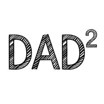 The image features the word 'DAD' with a superscript '2' in a typographic style. It has a simple and modern design set against a neutral background.
