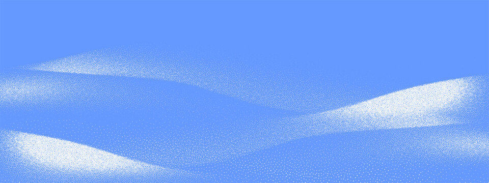 Realistic winter snowdrift border with snowy ground background.