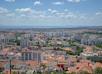 Naklejka premium view on Castelo Branco, town in Portugal