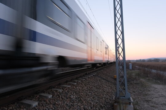 train in motion