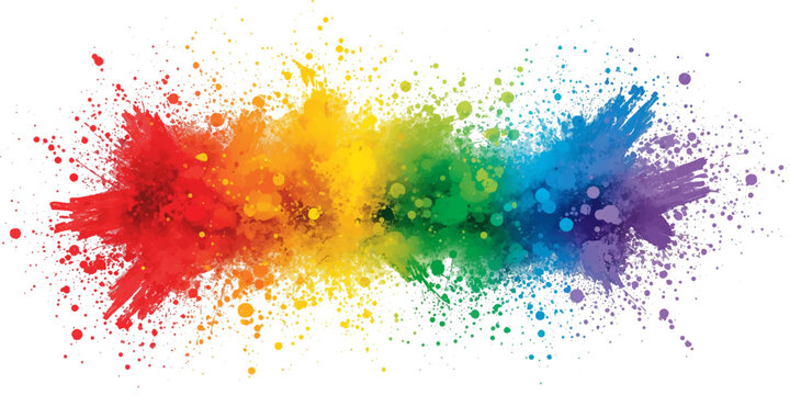 Abstract Colorful Watercolor Paint Splash Background Design