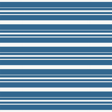 Classic blue and white nautical stripe pattern inspired by timeless coastal decor. Part of the Oceanic Geometry Collection, designed to coordinate with matching sea-inspired and shell-themed designs