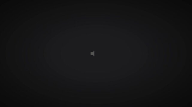 Silence Please Quiet Zone Sign Speaker Icon Noise Restriction Motion Graphic Dark