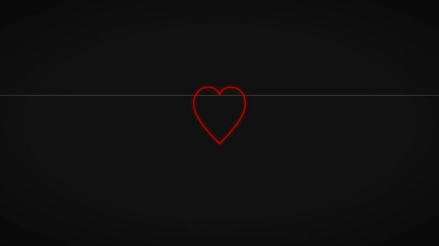 World Blood Donor Day June 14 heart shape neon outline gift of life motion graphic