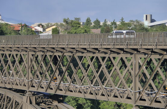 San Michele raod and railway bridge on Adda river