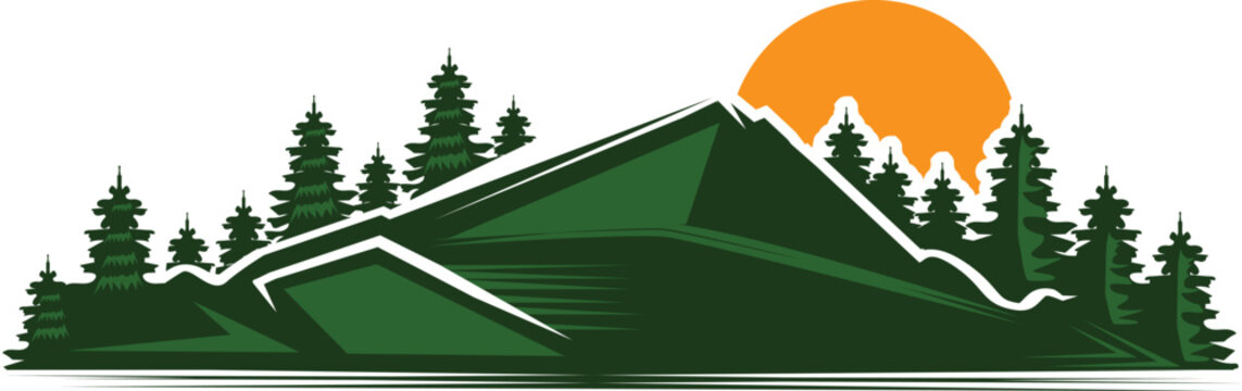 Panoramic mountain range