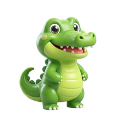 Obraz premium Premium Cute Cartoon 3D Kids Icon of Educational Animal School Food Toy Fun Learning Element Isolated on White Background High Quality Glossy Style for Apps UI UX and Design Projects