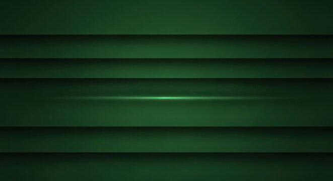 Deep Green Geometric Layers Dark Paper Texture Forest Tone Design Shaded Stripes Graphic Emerald Cascade Abstract Pattern Sophisticated Arrangement Contemporary Presentation