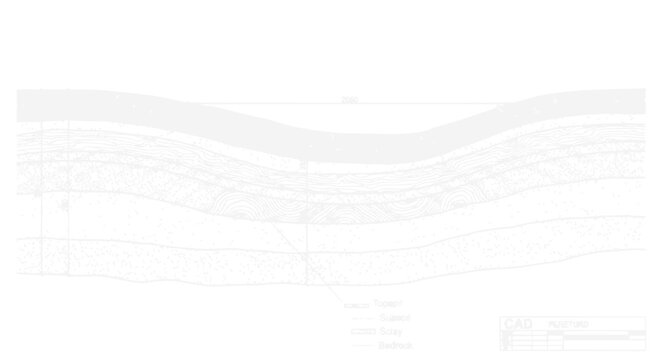 Abstract geological strata layers cross-section with subtle textures and wavy lines